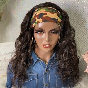💐New20” Zarene 100% Human Hair Headband Wig💐